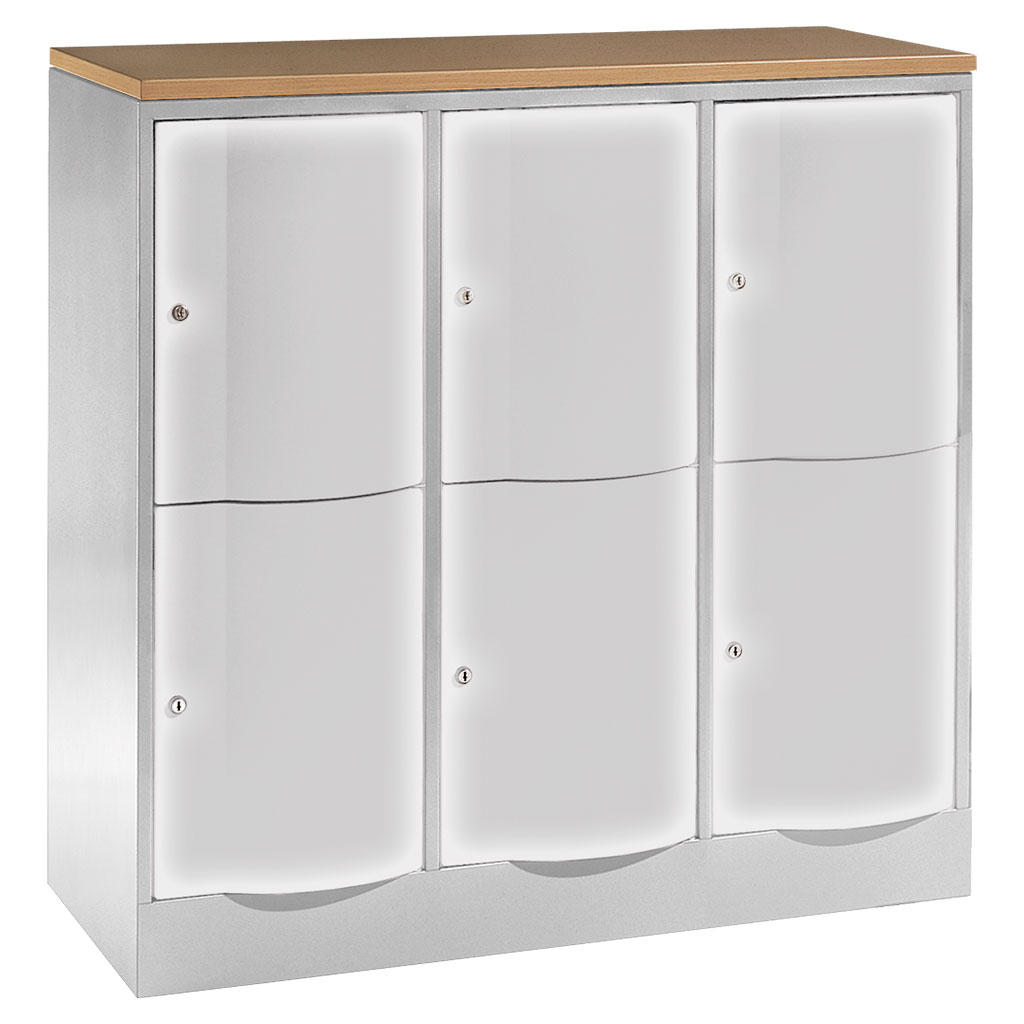 Großraum-Schließfachschrank, 3-reihig Großraum-Schließfachschrank, 3-reihig