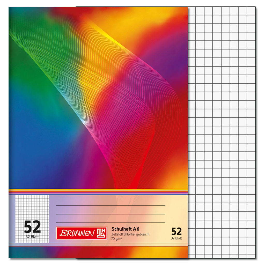 Brunnen® Schulheft DIN A6