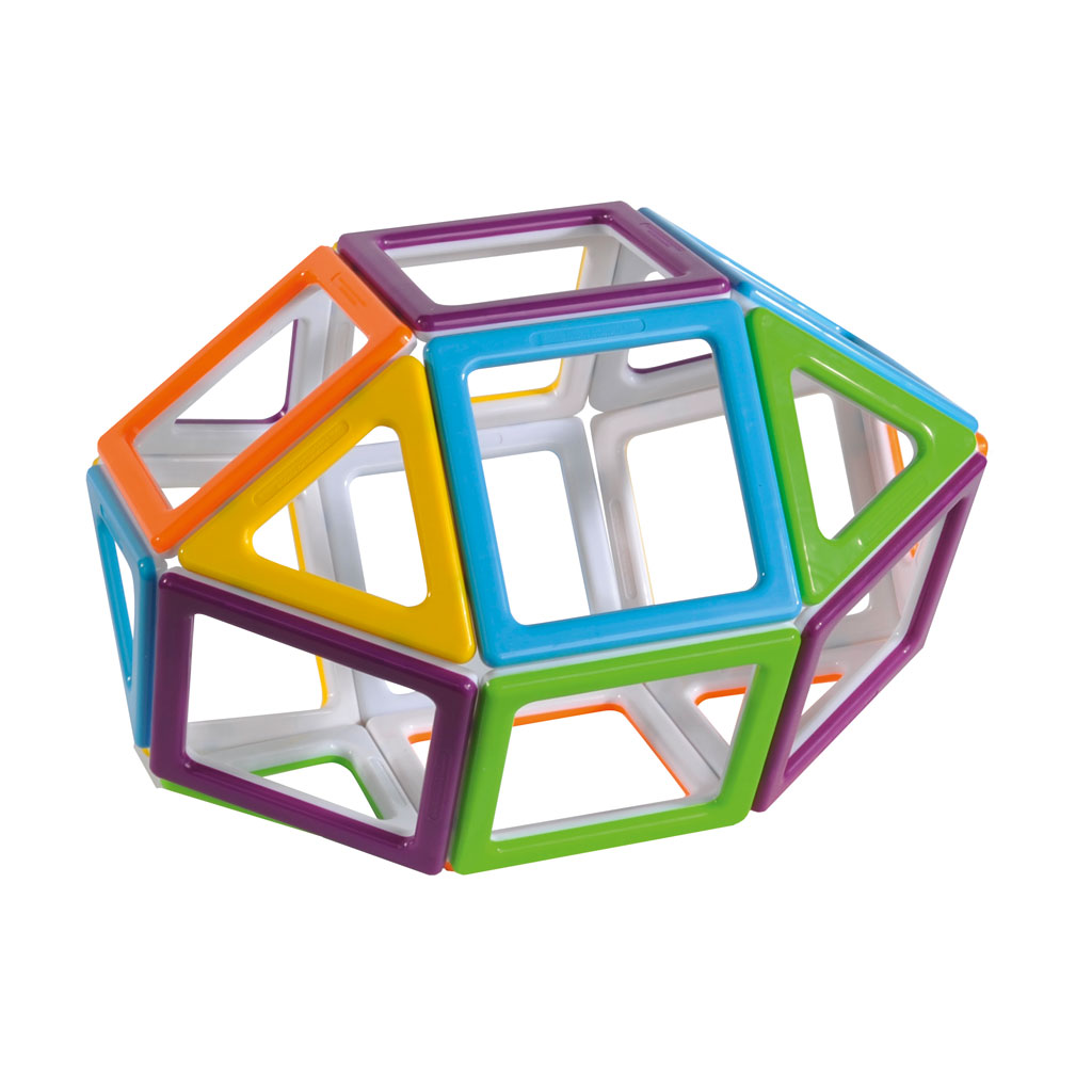 MegaMag Polydron 3D-Geometriebauteile Set