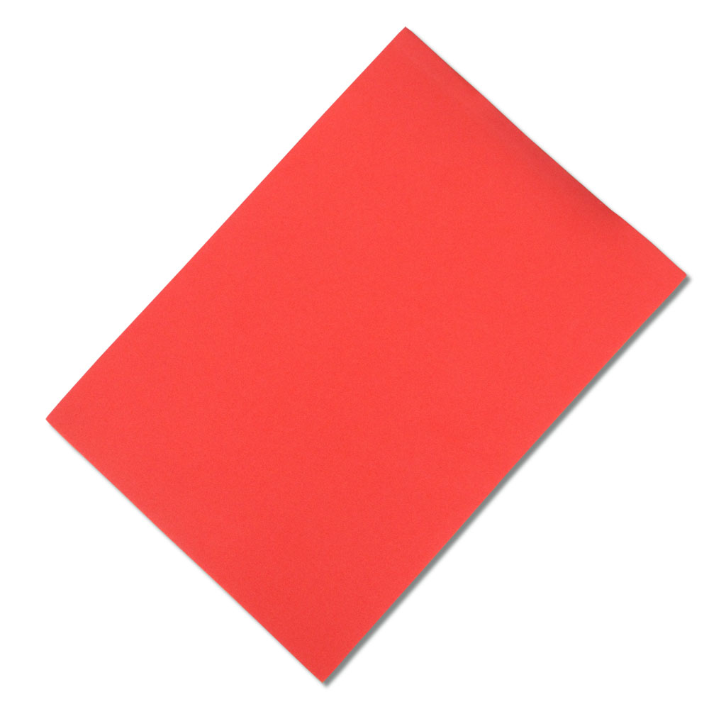 Moosgummi, 10 Bogen in einer Farbe, 20 x 29 cm