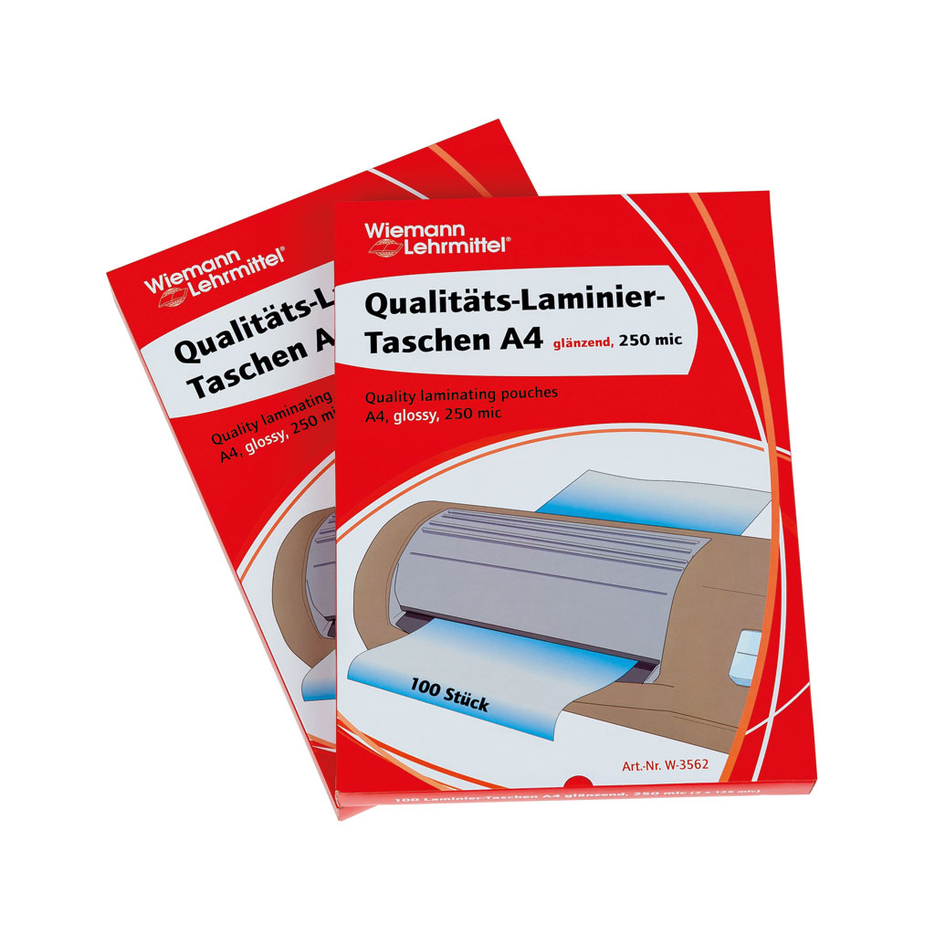 Laminiertaschen DIN A4-Bild Auf diesem Bild ist das Produkt mit der Art.Nr.: W-40467 zu sehen