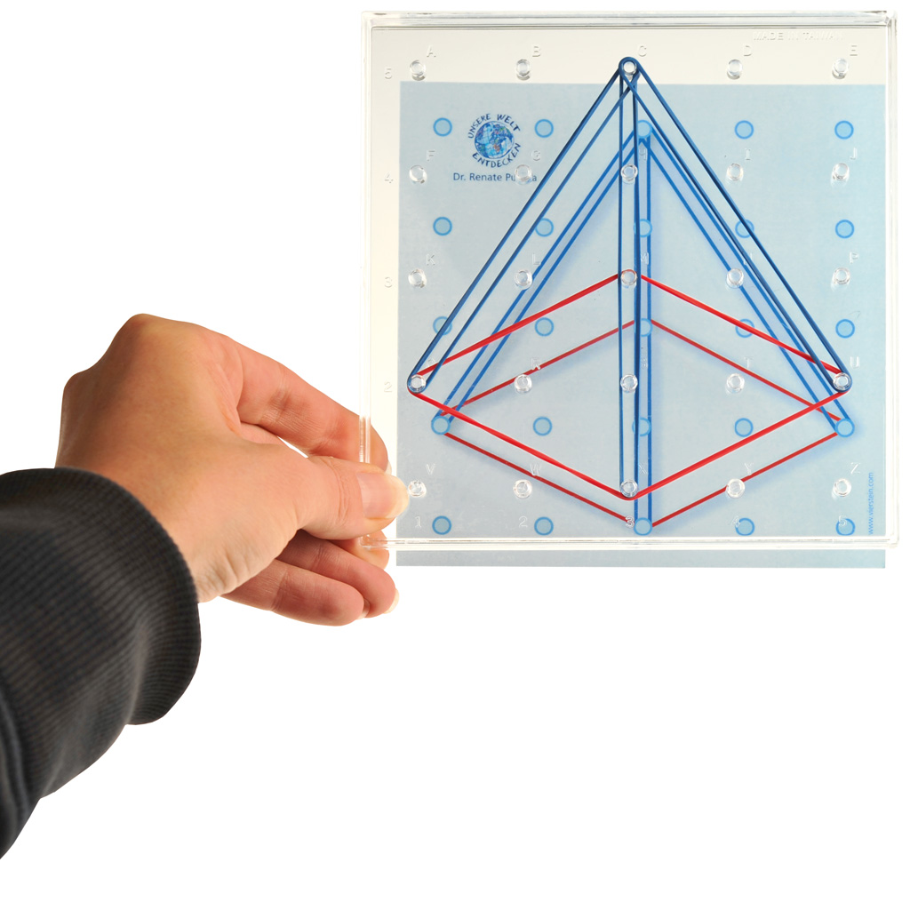 Arbeitskarten für Geobrett 4 transparent