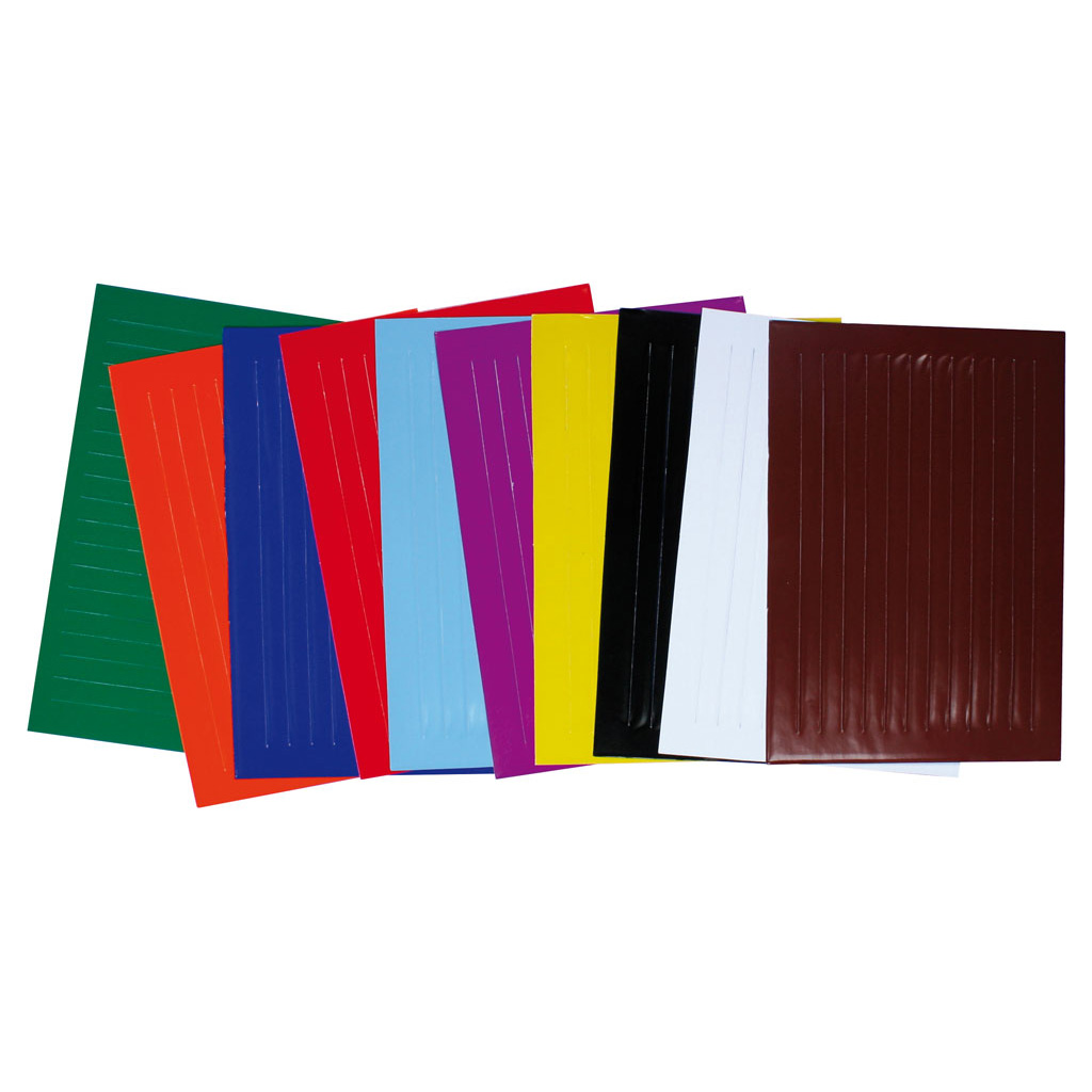 Flechtblätter aus ungummiertem Buntpapier, 100 Blatt