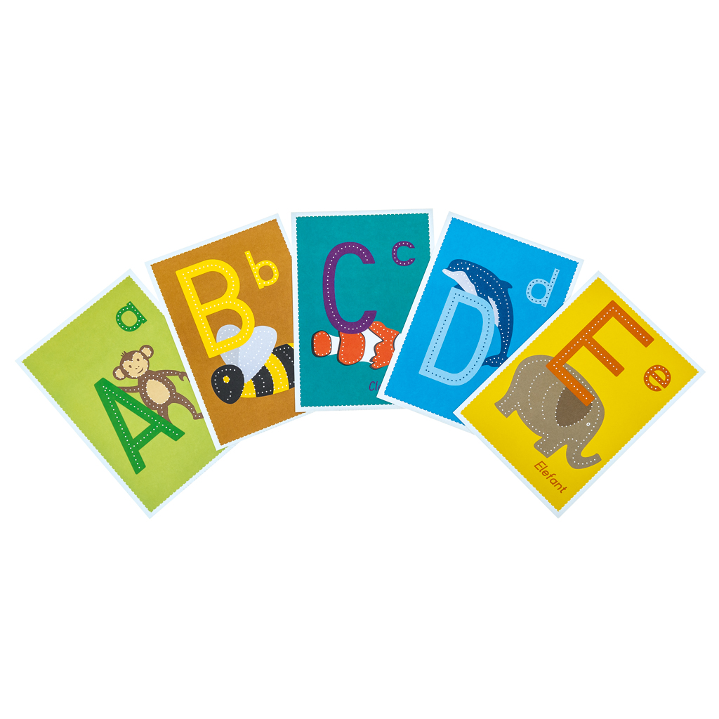 Buchstabenkarten zum Prickeln-Bild Auf diesem Bild ist das Produkt mit der Art.Nr.: W-93619 zu sehen