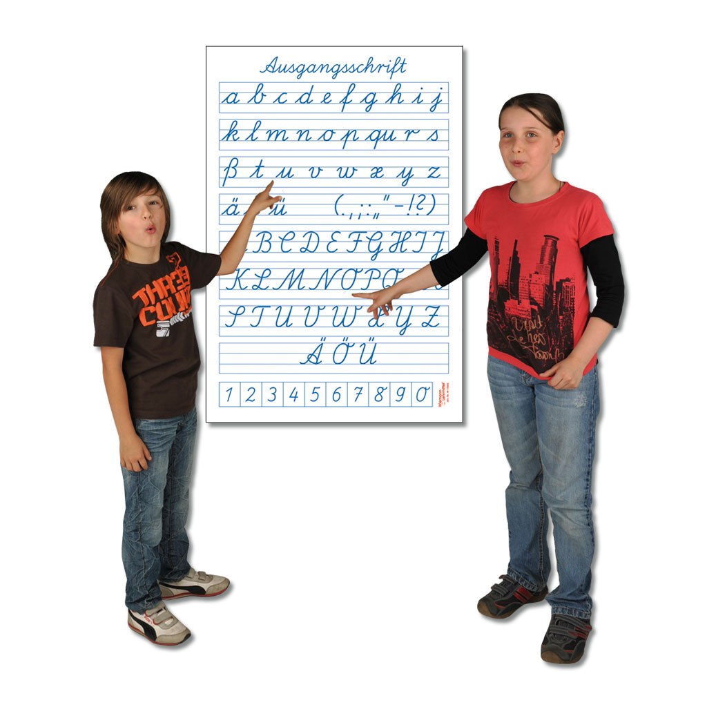 Schrifttafel – Ausgangsschrift