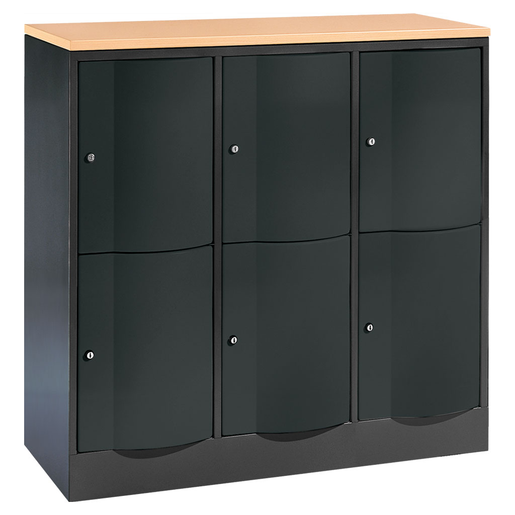 Großraum-Schließfachschrank, 3-reihig Großraum-Schließfachschrank, 3-reihig