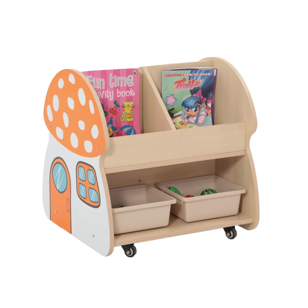 Bücherwagen Pilz, fahrbar