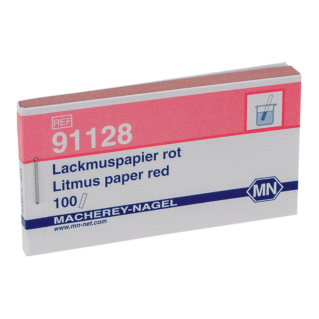 pH-Indikator pH 5-8 Lackmuspapier Rot, 100 Streifen