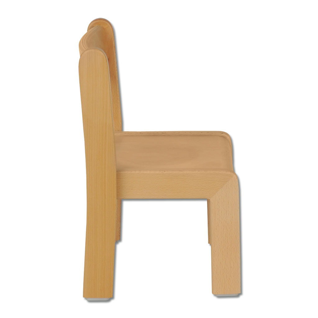 Krippen- und Kindergartenstuhl aus Massivholz, stapelbar