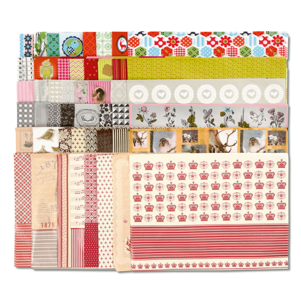 Decoupage-Papier im Set