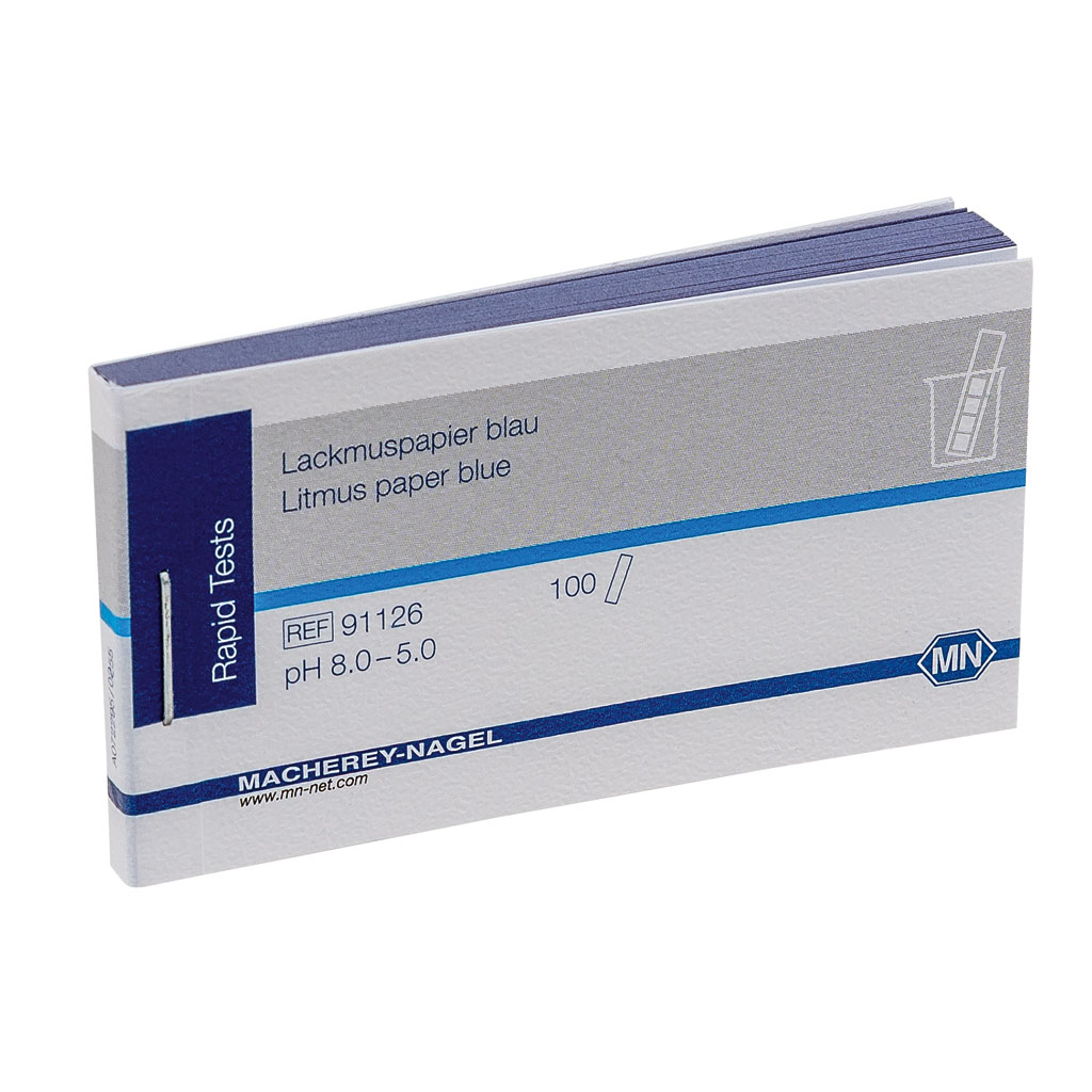 pH-Indikator pH 8-5 Lackmuspapier Blau, 1 Rolle, 100 Streifen