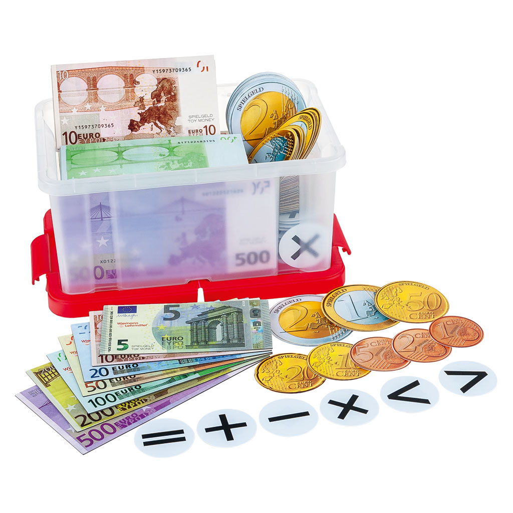 Großer Euro-Geldsatz, magnethaftend, 166 Teile