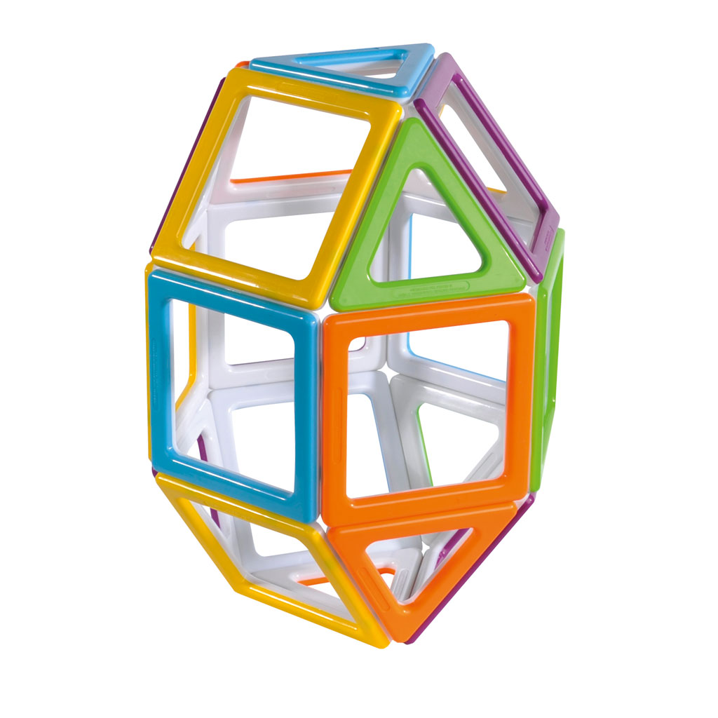 MegaMag Polydron 3D-Geometriebauteile Set