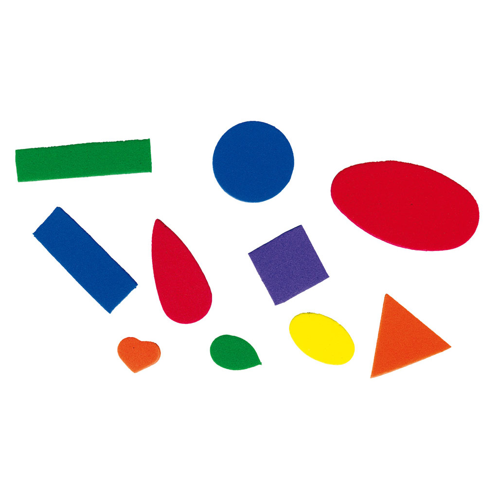 Moosgummi-Stanzteile Formen, 200 Stück
