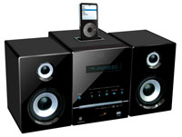 CD/DVD-Musik-Center, schwarz, 270 x 170 x 220 mm