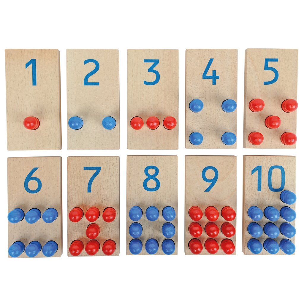 Zahlenstecktafeln aus Holz Zahlenstecktafeln aus Holz