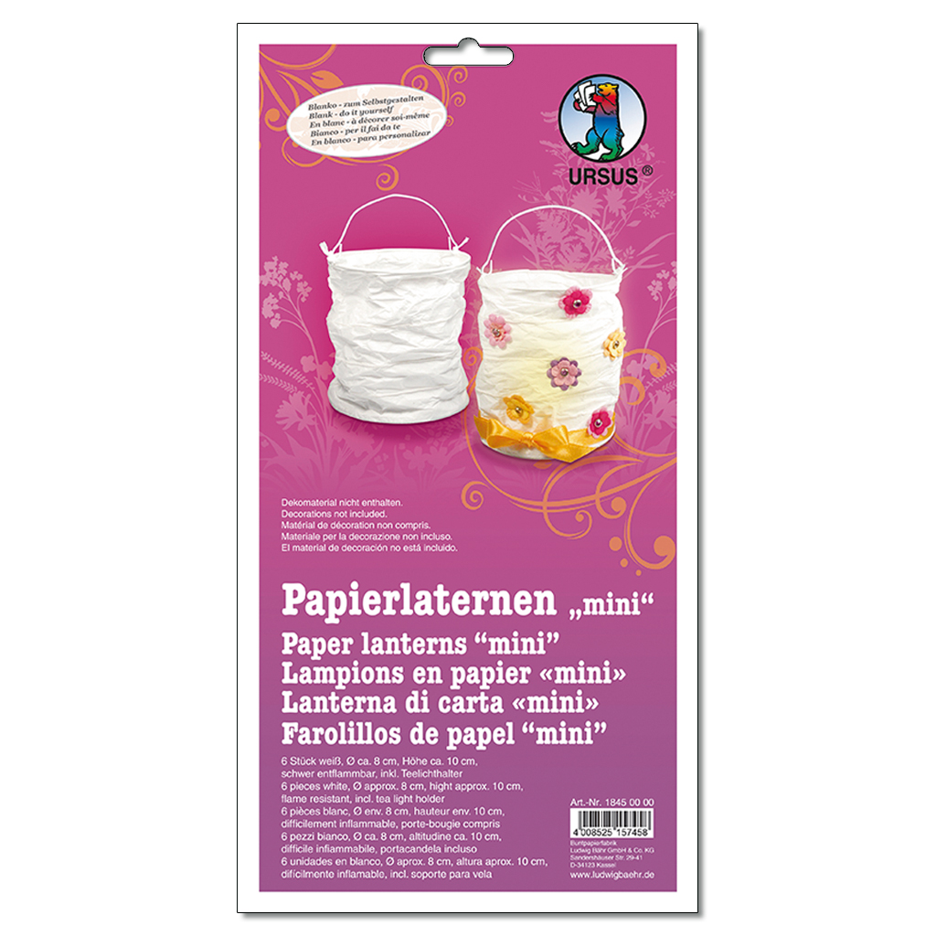 temp92280a-papierlaternen-miniNkrVlcvGJcVdX Ursus® Papierlaternen zum Selbstgestalten, inkl. Teelichthalter