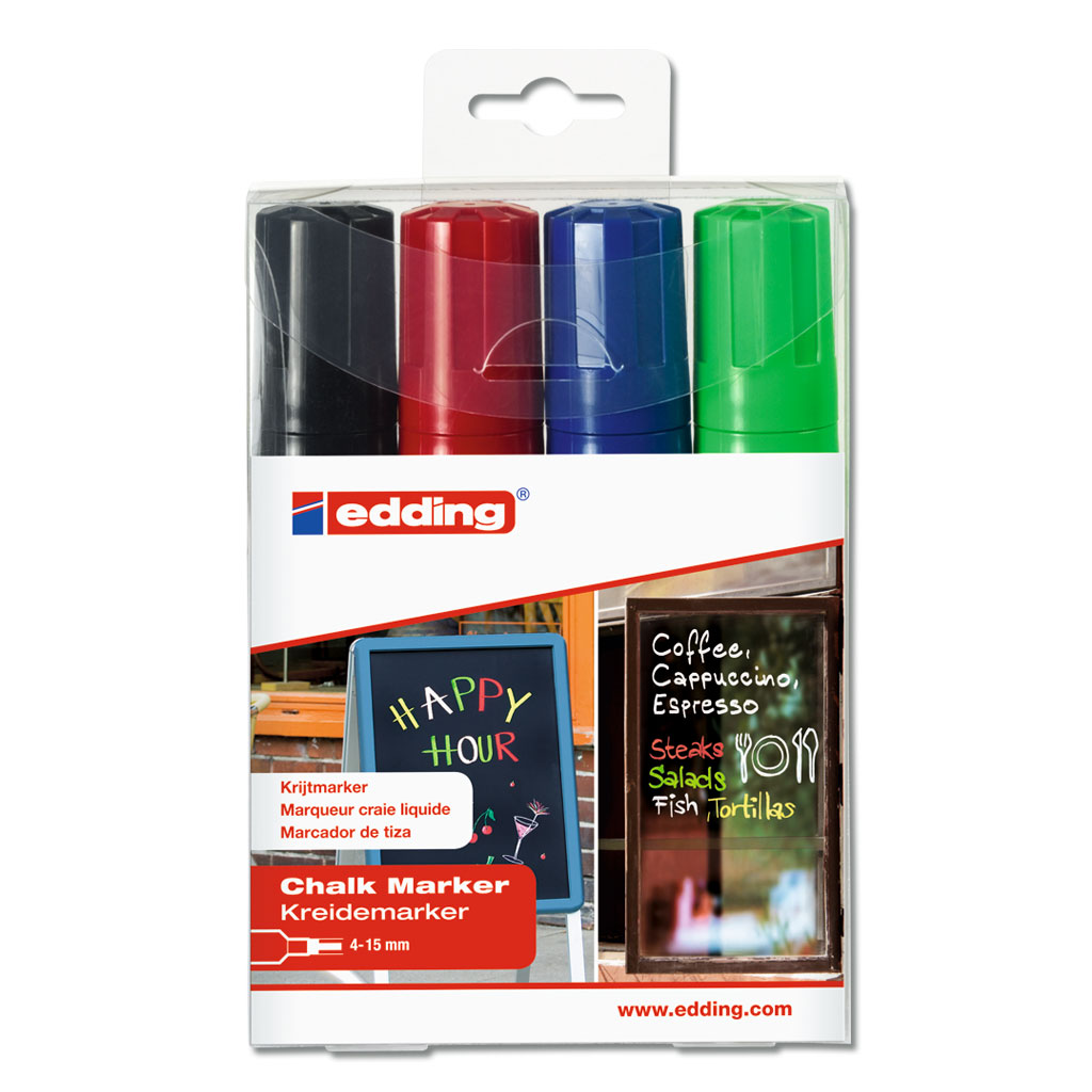 edding® 4090 Kreidemarker 4er-Set