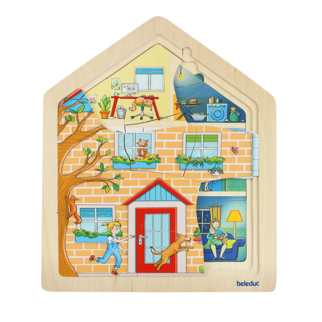 Lagenpuzzle "Zuhause"