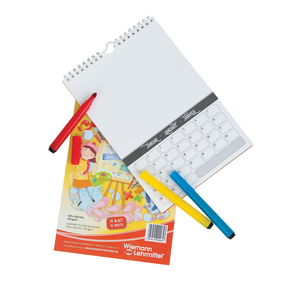 Mein Kalender zum Selbstgestalten, Spiralbindung