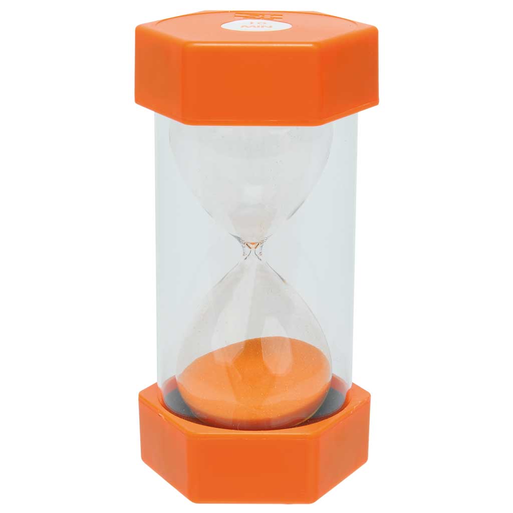 Große Sanduhr, Größe 16 cm Ø 8 cm, mit verschiedenen Zeiten