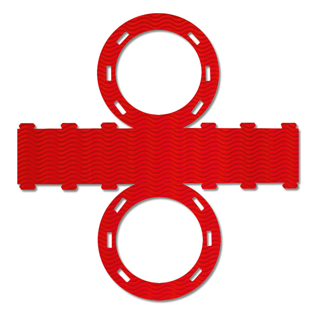 Große Laternen-Stanzformen - rubinrot