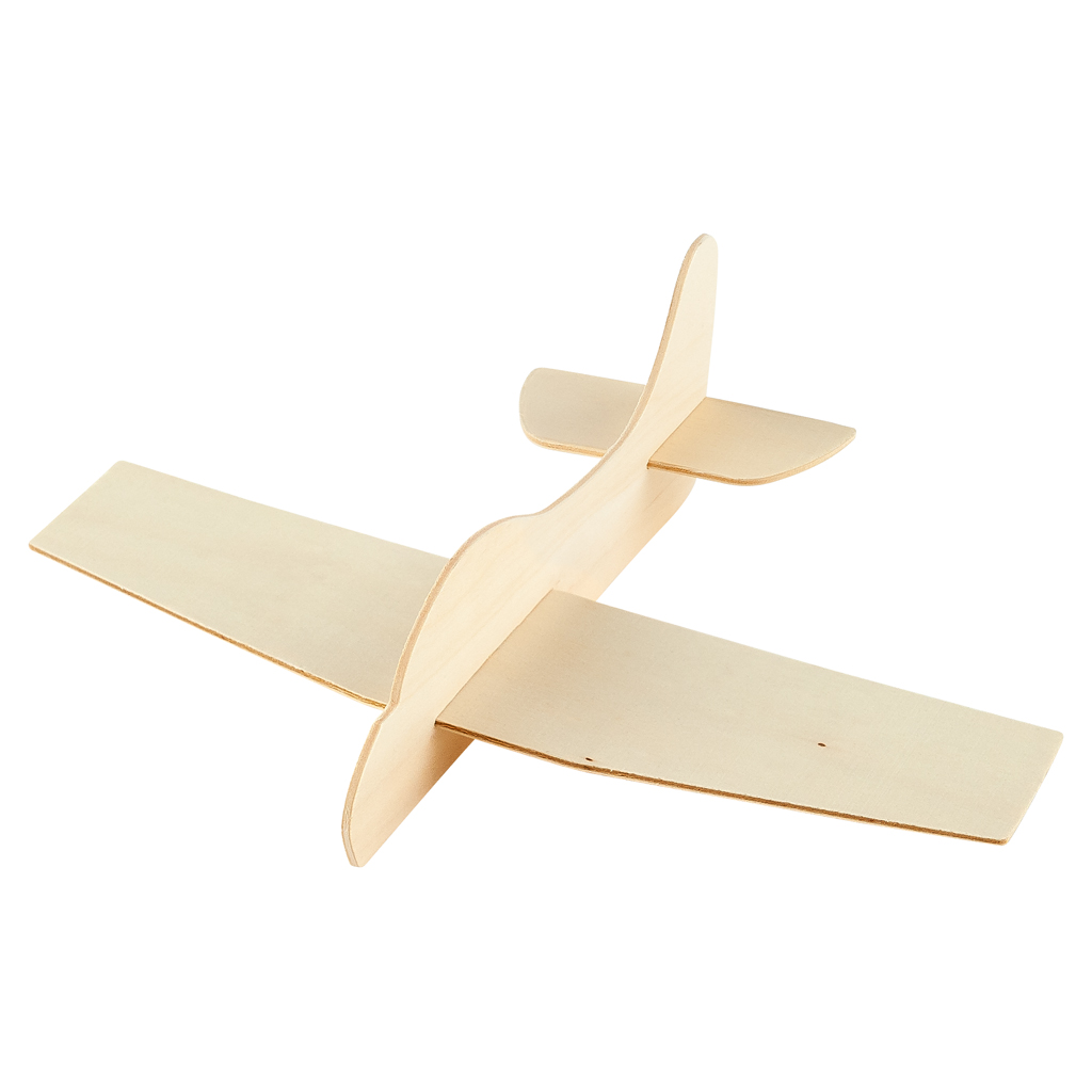 Holzflugzeuge, 3-teilig, blanko, 12 Stück Holzflugzeuge, 3-teilig, blanko, 12 Stück
