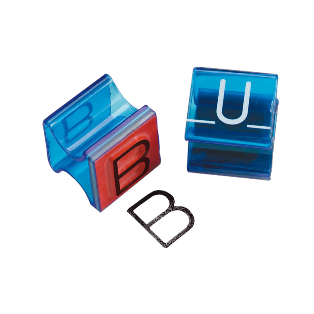 Großbuchstaben-Stempel inkl. Satzzeichen