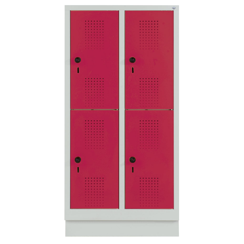 Garderobenschrank, doppelstöckig Garderobenschrank, doppelstöckig