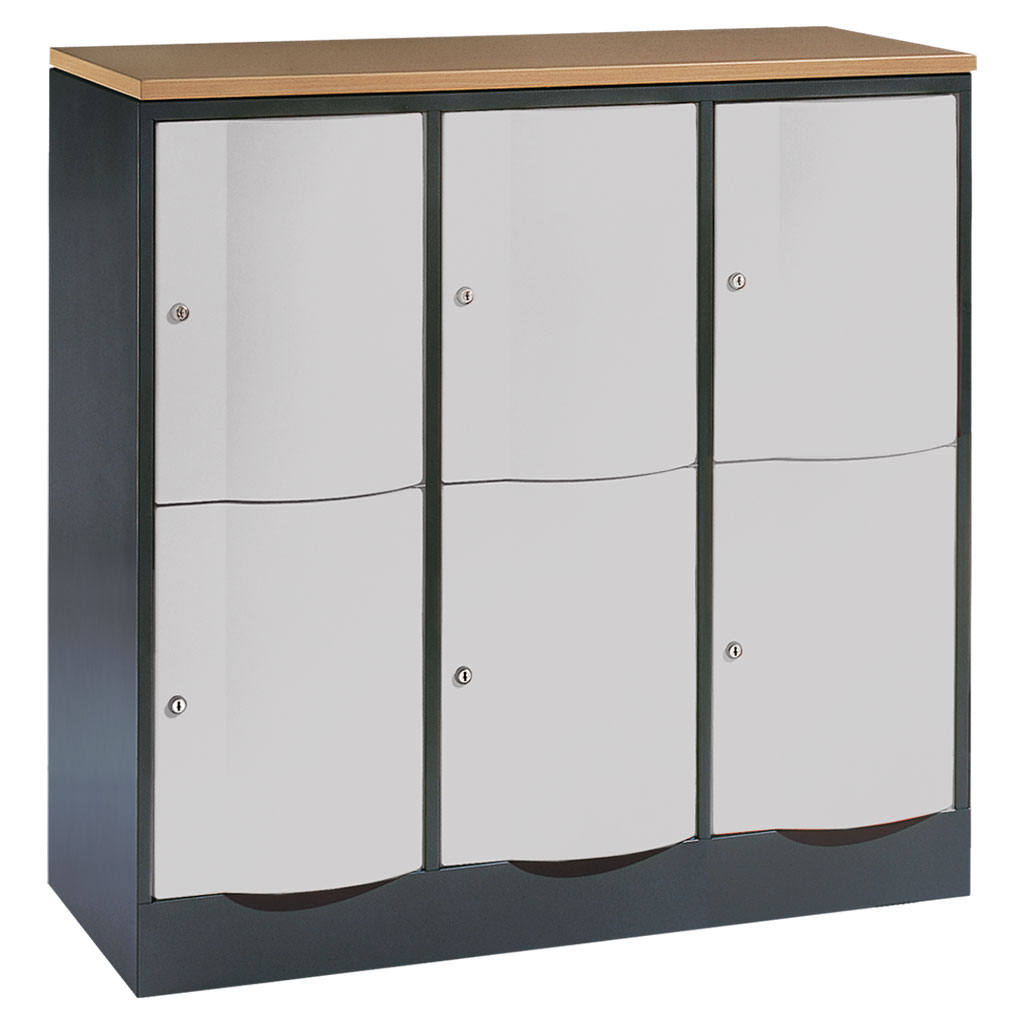 Großraum-Schließfachschrank, 3-reihig Großraum-Schließfachschrank, 3-reihig