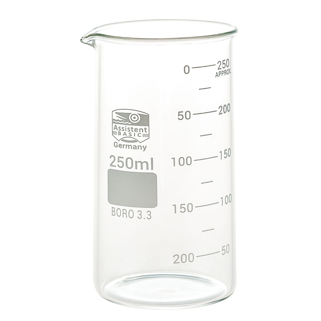 Becherglas, Borosilikatglas, hohe Form, 1 Stück