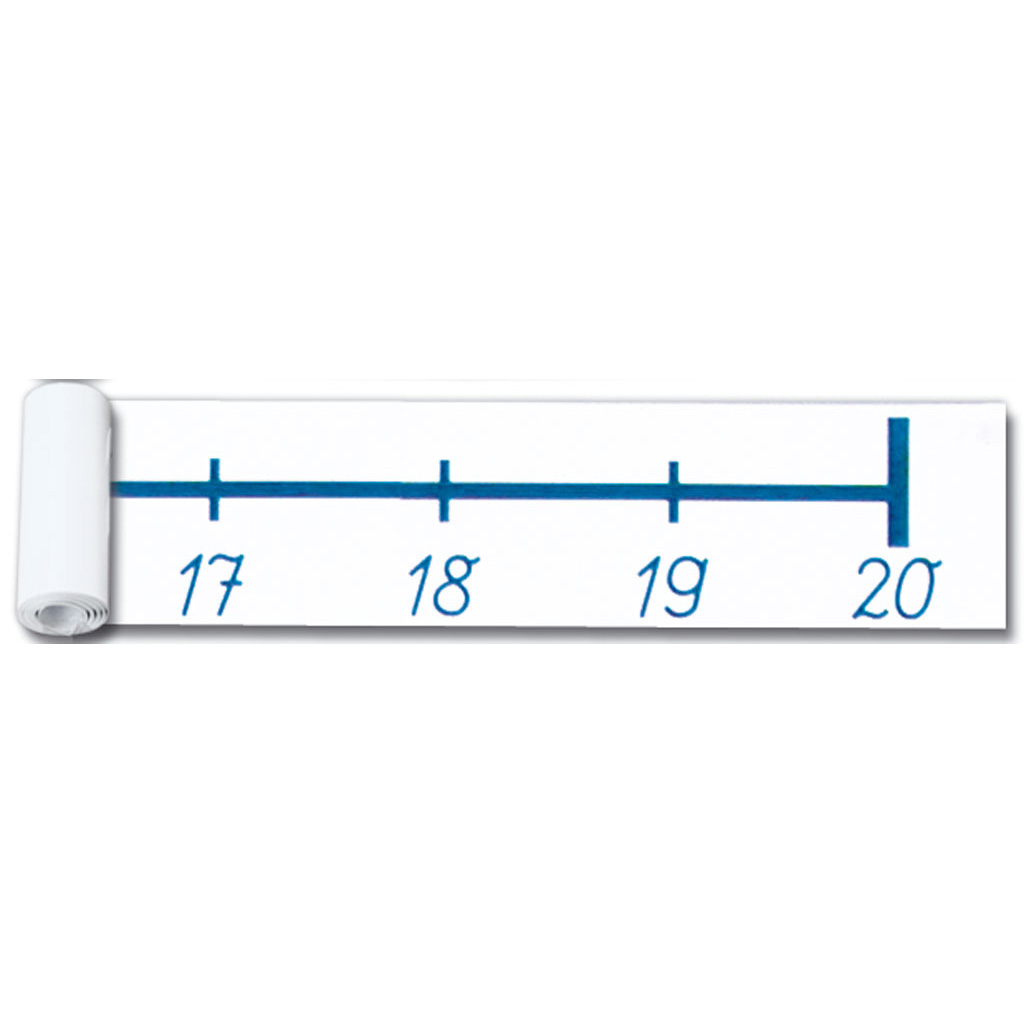 Demo-Rechenband 1–20, Stricheinteilung