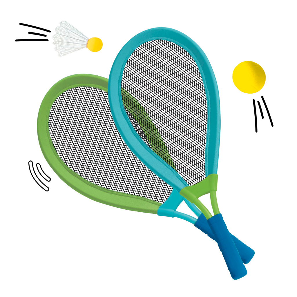 XXL Tennis- und Badminton-Set