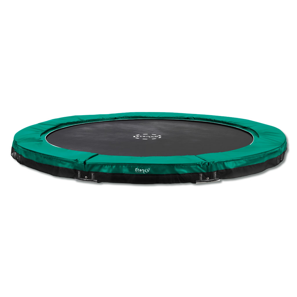 Premium Bodentrampoline - rund ohne Netz