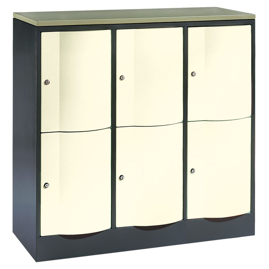 Großraum-Schließfachschrank, 3-reihig Großraum-Schließfachschrank, 3-reihig