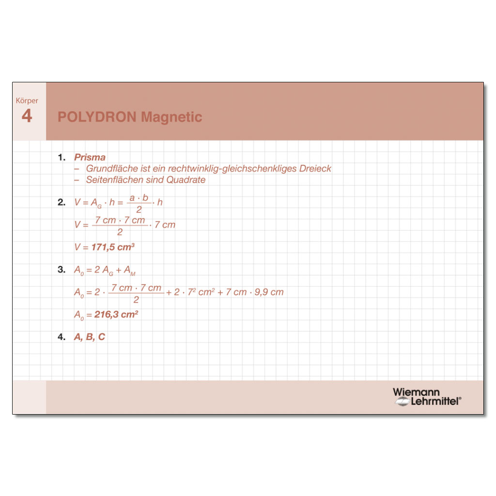 Magnetic Polydron 3D-Geometriebauteile Klassensatz A
