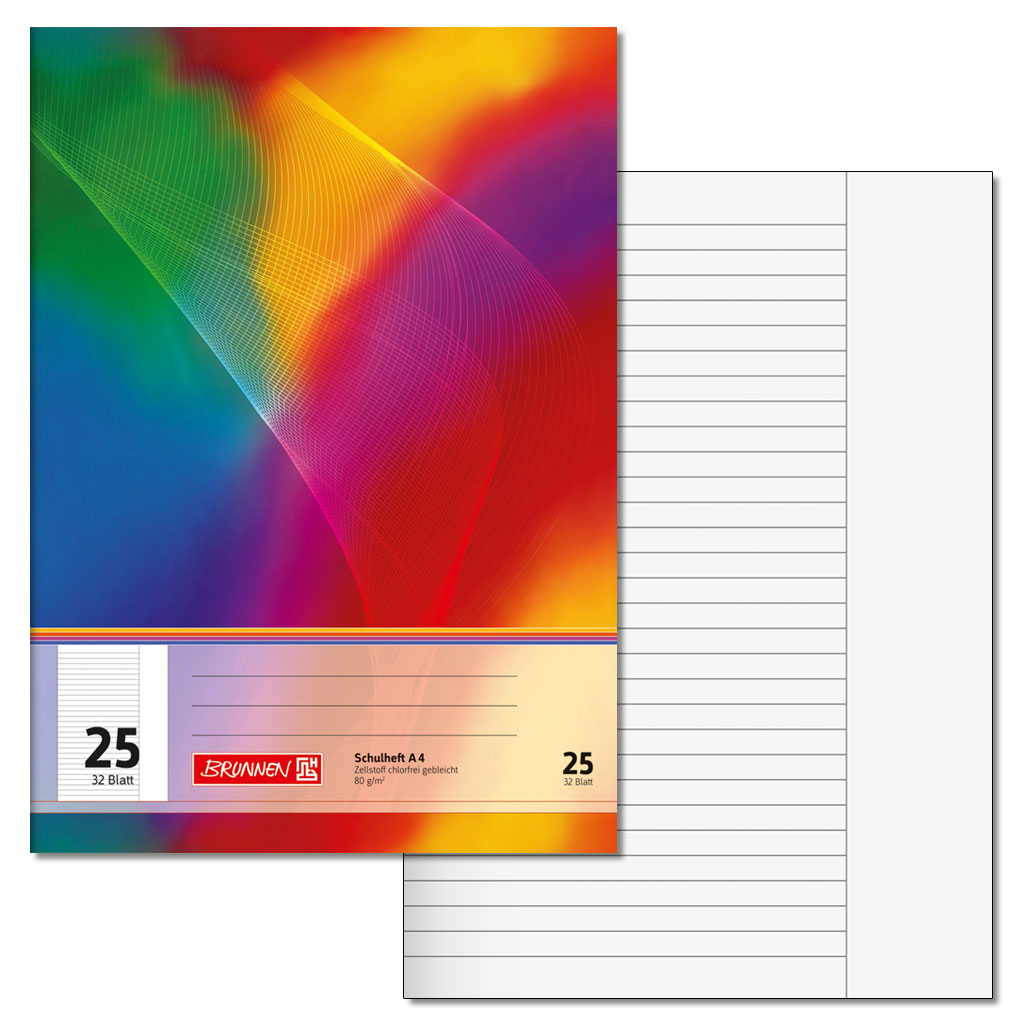 Brunnen® Schulheft DIN A4