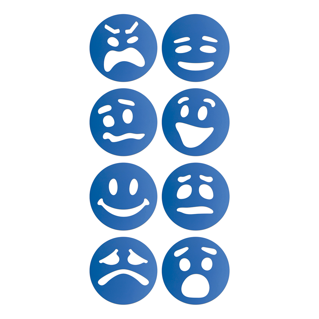 Emotionsschablonen, 8 Stück