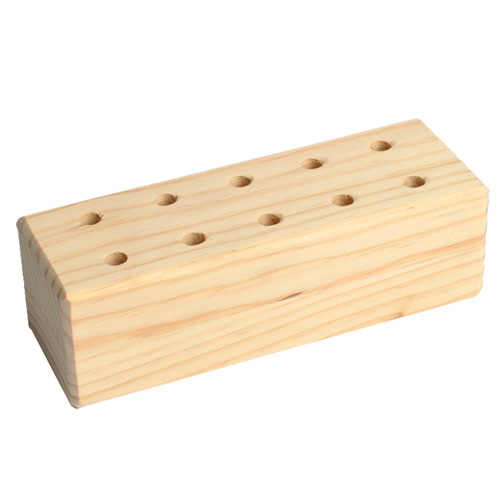 Holzblock leer für 10 Bohrer