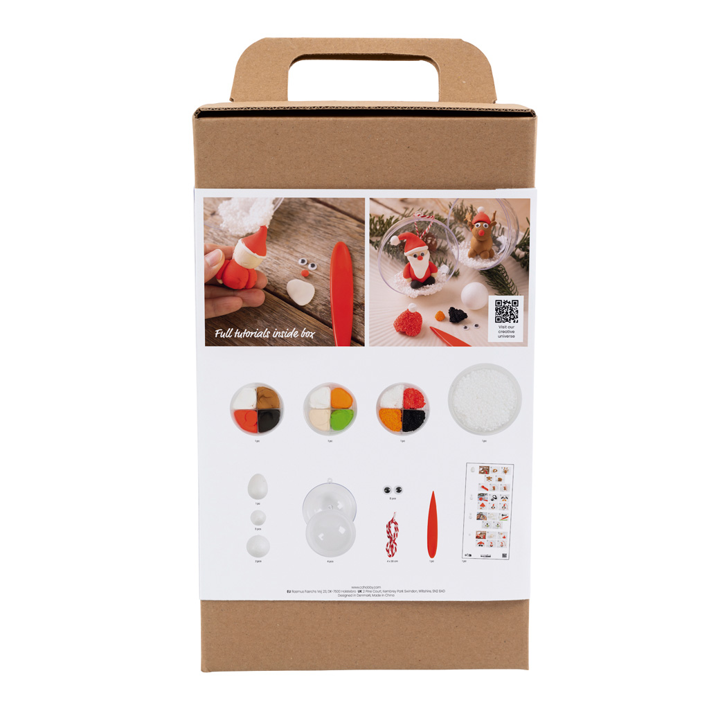 Kreativ-Set Christbaumkugeln, 4 Stück