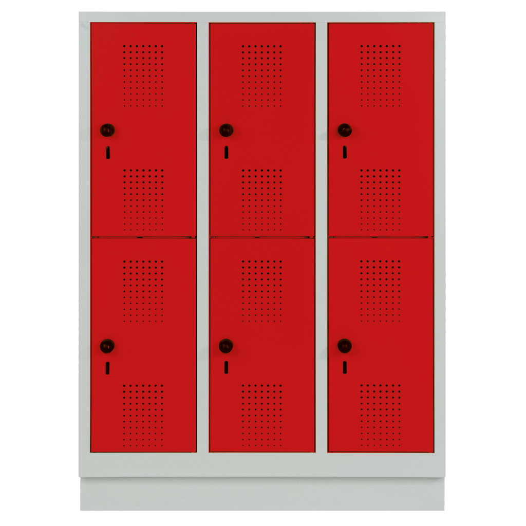 Garderobenschrank, doppelstöckig