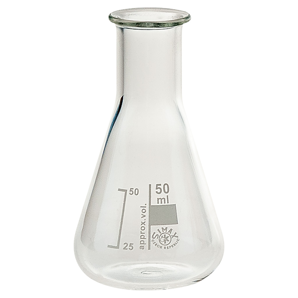 Erlenmeyerkolben, Borosilikatglas 3.3, Enghals, 1 Stück