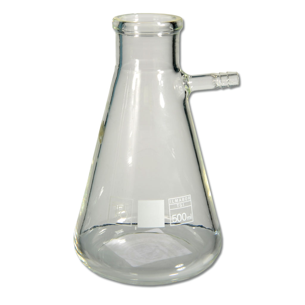 Saugflasche, Borosilikatglas 3.3