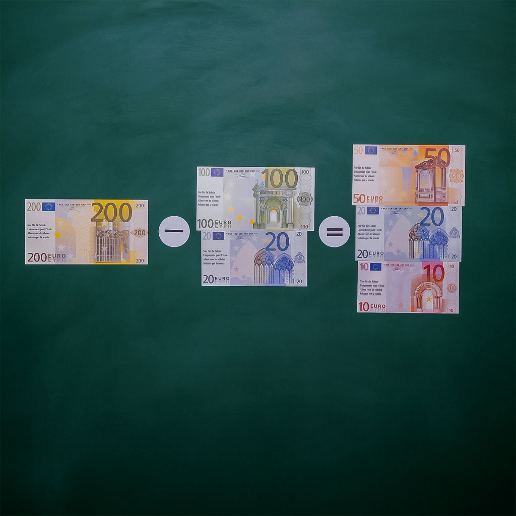 Großer Euro-Rechengeldsatz