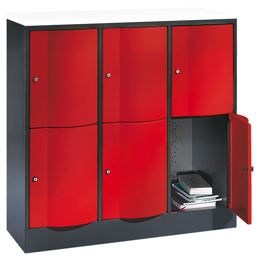 Großraum-Schließfachschrank, 3-reihig Großraum-Schließfachschrank, 3-reihig