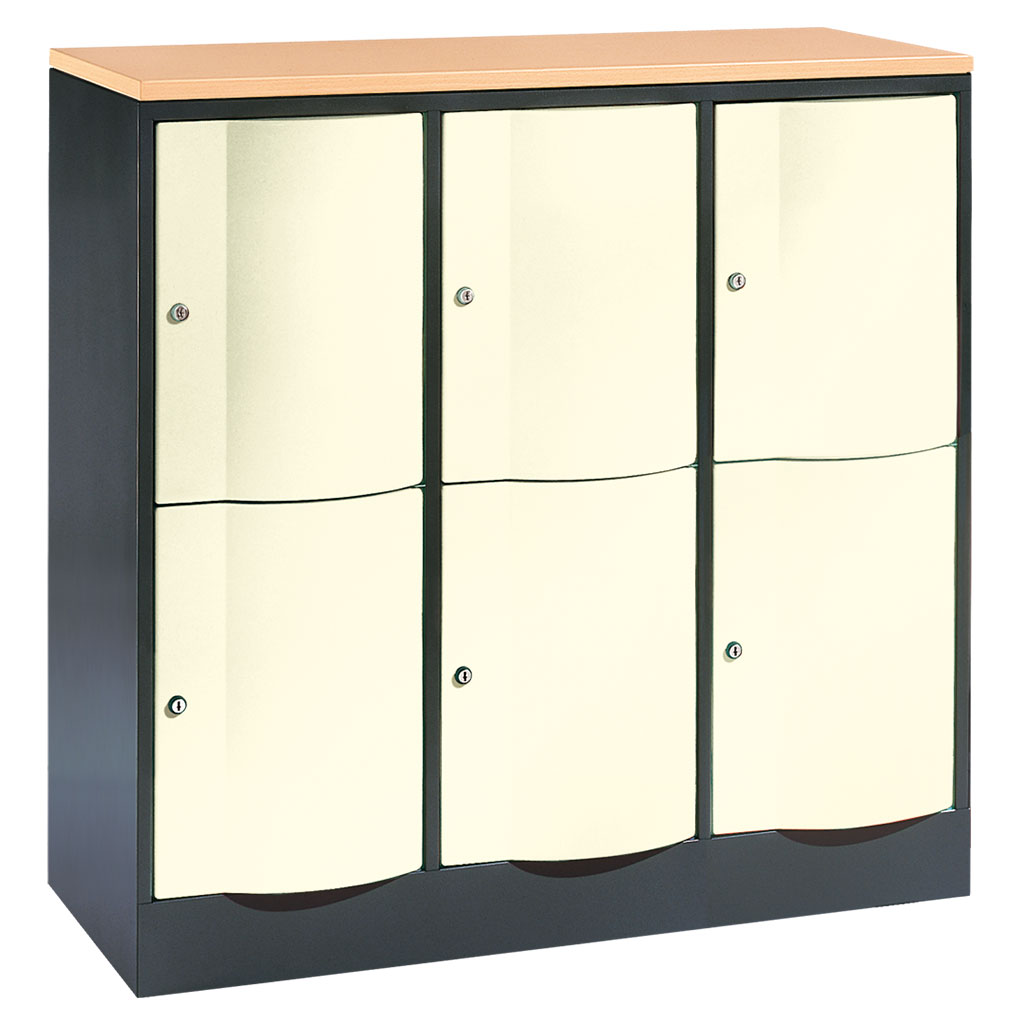 Großraum-Schließfachschrank, 3-reihig Großraum-Schließfachschrank, 3-reihig