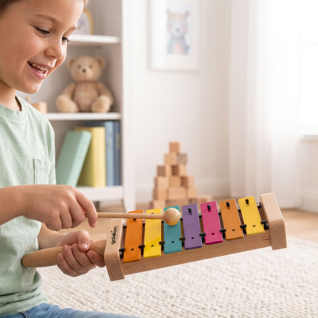 Goldon Hand-Glockenspiel, pentatonisch