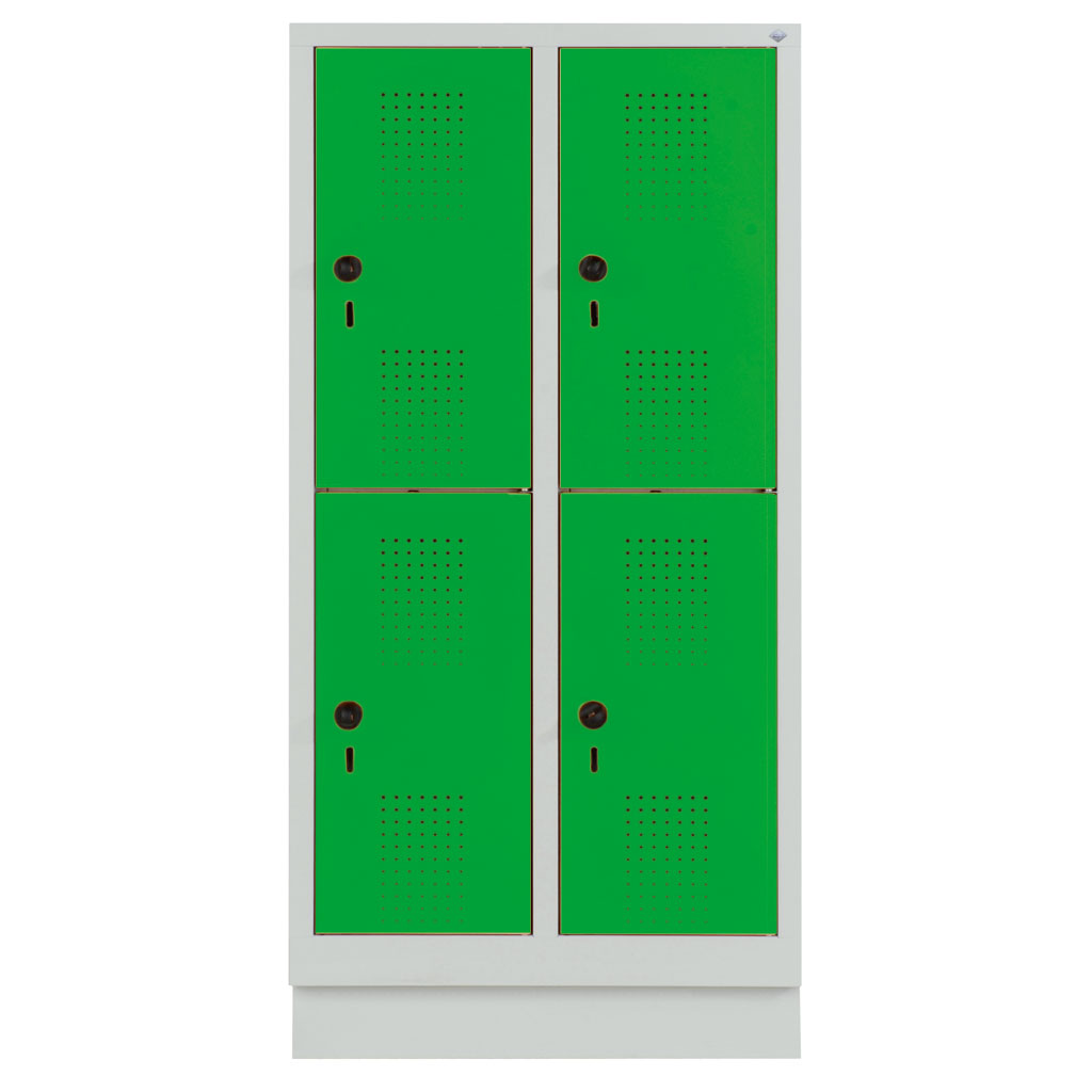 Garderobenschrank, doppelstöckig Garderobenschrank, doppelstöckig