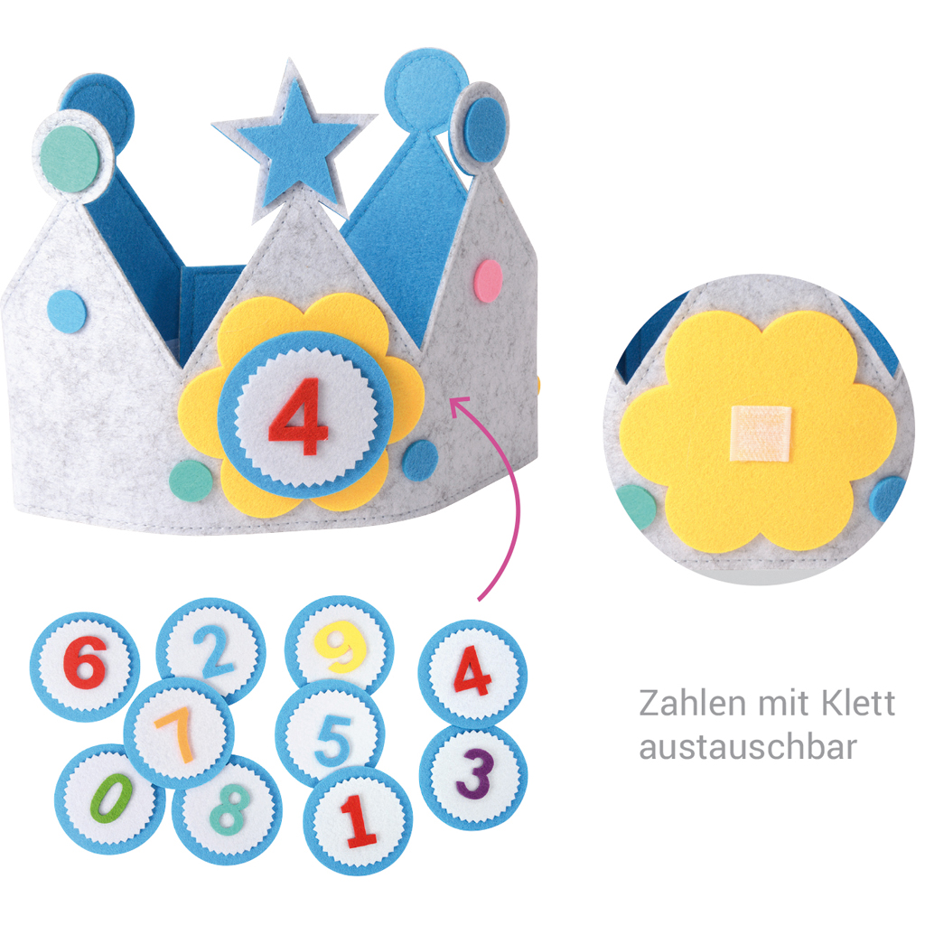 Geburtstagskrone - blau