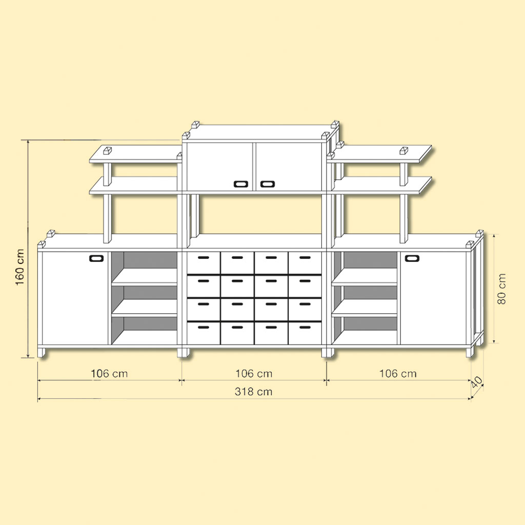 Regalsystem Linus